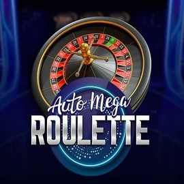 Auto Mega Roulette online game logo by Pragmatic Play on slotrushscasino.com