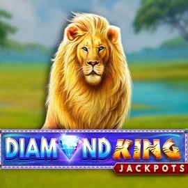 Diamond King Jackpots slot logo by SpinPlay Games at Slotrush Casino