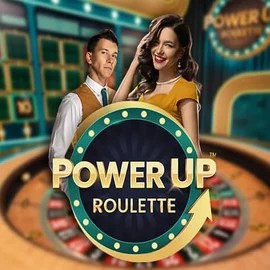 PowerUP Roulette slot logo by Pragmatic Play at Slotrush Casino