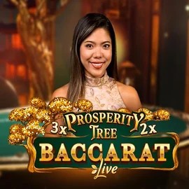 Prosperity Tree Baccarat by Evolution, showcased at slotrushscasino.com – game logo