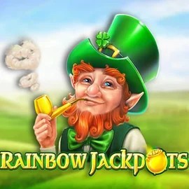 Rainbow Jackpots by Red Tiger Gaming, showcased at slotrushscasino.com – game logo