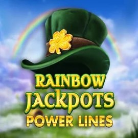 Rainbow Jackpots Power Lines logo by Red Tiger Gaming at Slotrush Casino