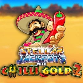 Stellar Jackpots with Chilli Gold x2 logo – Jackpots by Lightning Box Game at Slotrush Casino