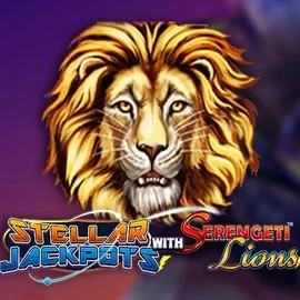 Enjoy Stellar Jackpots with Serengeti Lions by Lightning Box Game – logo hosted on slotrushscasino.com