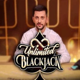 Unlimited Blackjack logo – Live Casino by Ezugi at Slotrush Casino